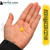 İthal Camgöz Sarı Sazan Balık Boncuğu 10 mm (İç Çap: 3.5 mm) - 500 Gr Paket