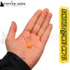İthal Camgöz Turuncu Sazan Balık Boncuğu 12 mm (İç Çap: 4.3 mm) - 500 Gr Paket