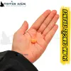 İthal Camgöz Turuncu Sazan Balık Boncuğu 14 mm (İç Çap: 2.5 mm) - 500 Gr Paket