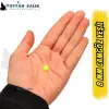 İthal Camgöz Yeşil Sazan Balık Boncuğu 8 mm (İç Çap: 3.5 mm) - 500 Gr Paket