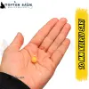 Kulplu Sarı Sazan Balık Boncuğu 10 mm (Kulp / İç Çap: 2 mm) - 500 Gr Paket