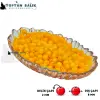 Kulplu Sarı Sazan Balık Boncuğu 8 mm (Kulp / İç Çap: 2 mm) - 500 Gr Paket