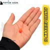 Kulplu Turuncu Sazan Balık Boncuğu 10 mm (Kulp / İç Çap: 2 mm) - 500 Gr Paket