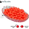Kulplu Turuncu Sazan Balık Boncuğu 10 mm (Kulp / İç Çap: 2 mm) - 500 Gr Paket