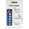Orbus CR2032 3 Volt Lityum Buton Pil (5li Paket)