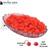 Tek Mısır Tanesi Formunda Turuncu Sazan Boncuğu 11.5 x 6.5 mm (İç Çap: 3 mm) - 500 Gr Paket
