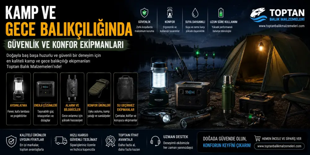 Kamp ve Gece Balıkçılığında Güvenlik ve Konfor Ekipmanları
