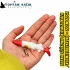 Fırsat Paketi: Turna Silikonu 10cm 18gr - Kırmızı Kafa Kırmızı Kuyruk (5’li Set)