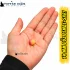 Pembe-Sarı Sazan Balık Boncuğu 14 mm (İç Çap: 2.5 mm) - 500 Gr Paket