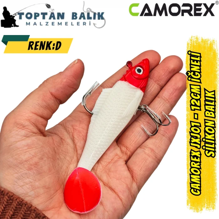 Camorex JXJ01 12cm 2li İğneli Silikon Balık (Renk: F)