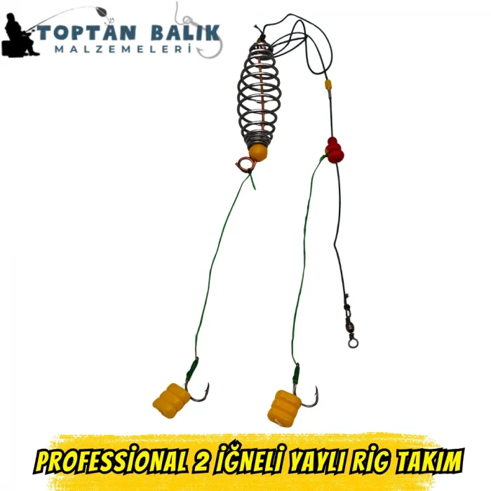 Professional 2 İğneli Yaylı Rig Takımı (Hazır Sazan Sistemi)