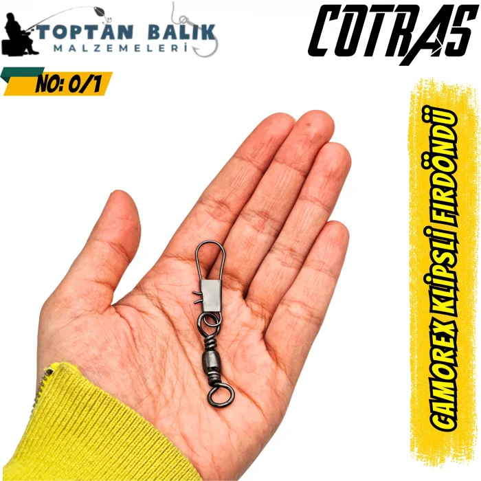 Cotras Profesyonel Bilyalı Klipsli Fırdöndü - NO: 7 (144lü Paket)