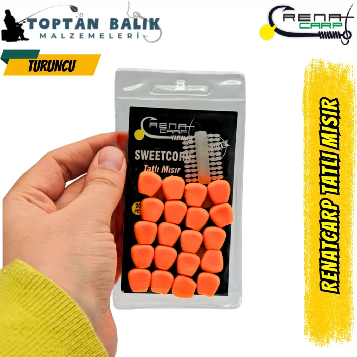 Renat Carp Tatlı Mısır Seti - (20 Adet Mısır + 20 Adet Boile Stoperi)