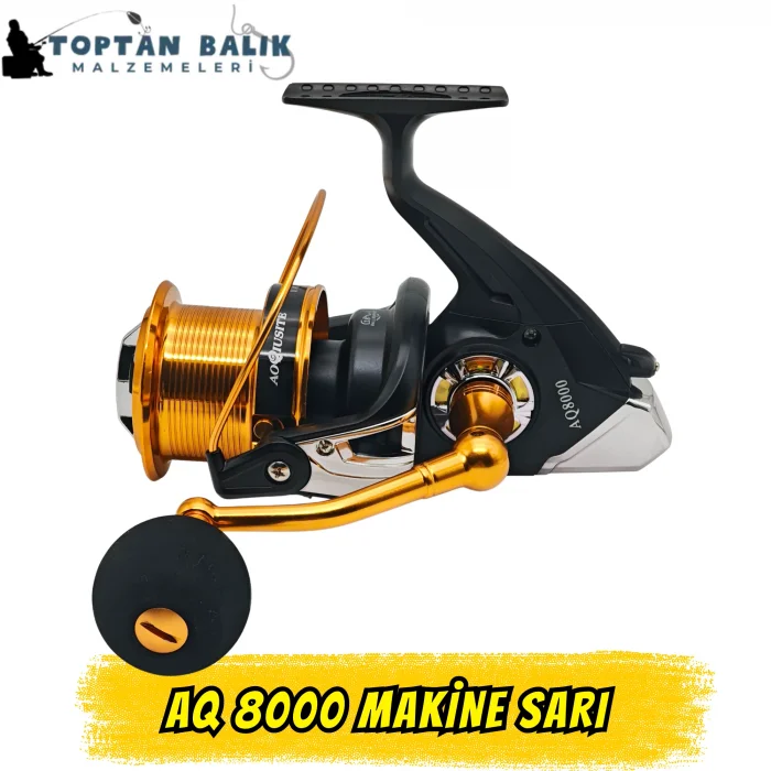 AQ 8000 Premium Surf Olta Makinesi - 18+1 Bilyeli (Sarı)