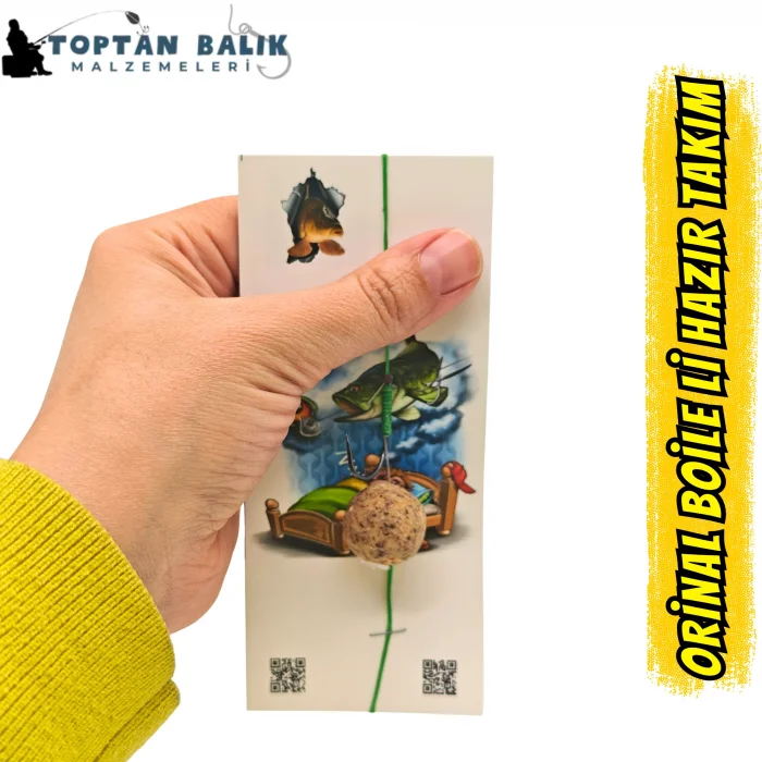 Orijinal Boilieli Hazır Sazan Düzenek Takımı – Profesyonel Rig İpli