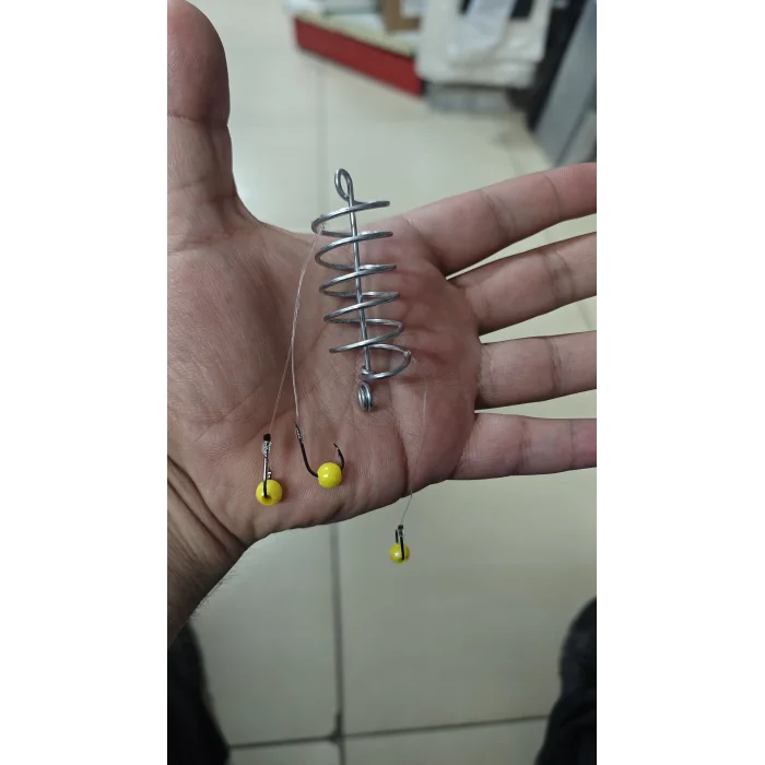 Boncuklu yaylı iğneli takım