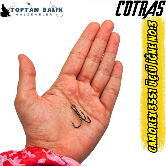 Camorex 3551 Üçlü Çarpma İğne No:3 (100 Adet) - 25.50 mm