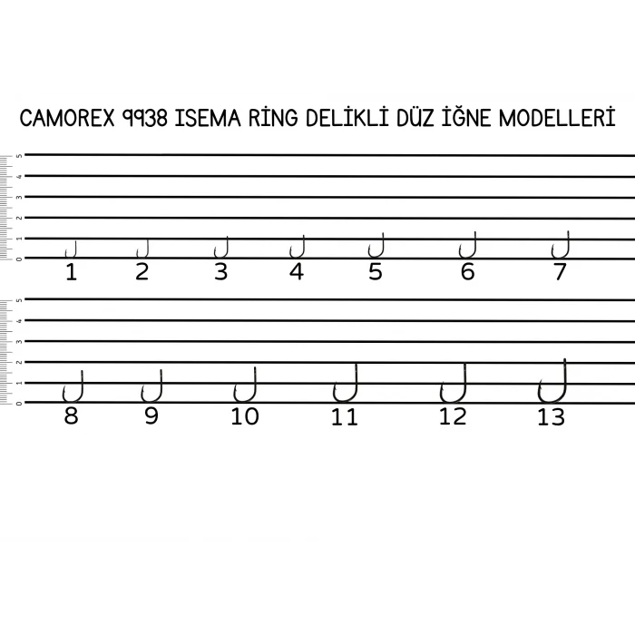 Camorex 9938 Iseama Ring Düz İğne No: 7