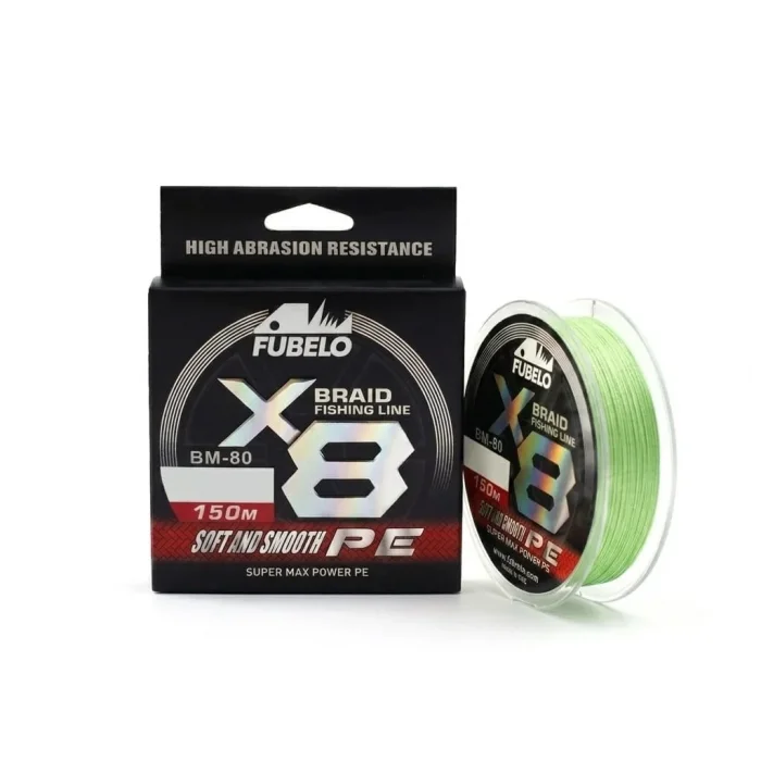 Fubelo Braid Line 150mt 8x Green 0.10 mm Örgü İp Misina
