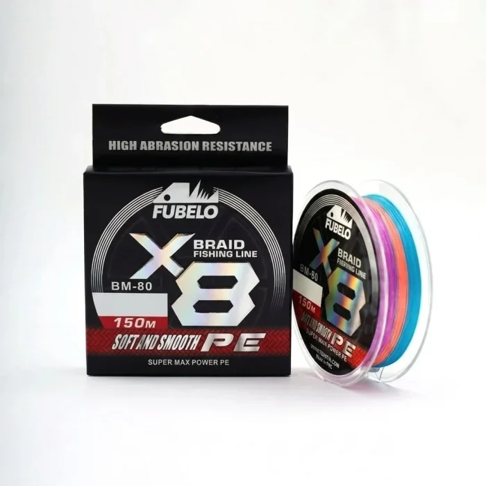 Fubelo Braid Line 8X Multi Color Örgü İp Misina 150 m - 0.10 mm