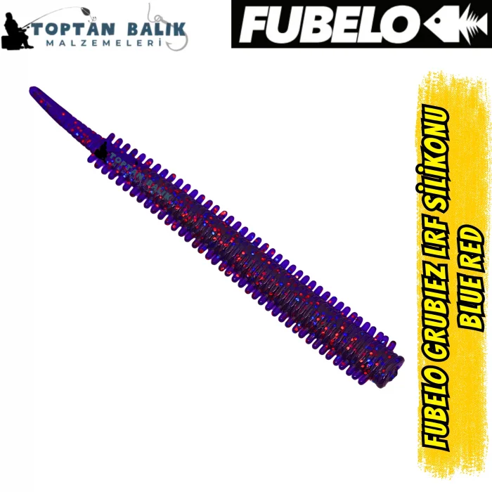 Fubelo Grubiez LRF ve Spin Silikon Yemi - Blue Red 7cm (BM-91 BR)