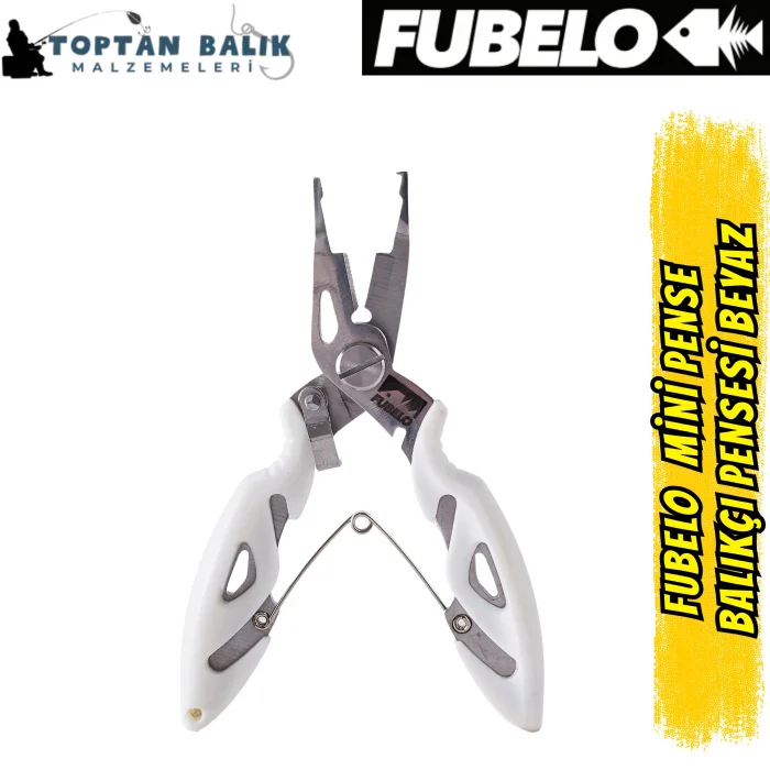 Fubelo Mini Split Ring Paslanmaz Halka Açma Pensesi - Beyaz