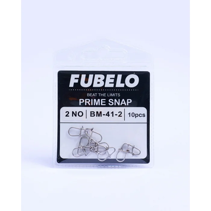 Fubelo Prime Snap Paslanmaz Ultra Güçlü Balıkçı Klipsi No: 2