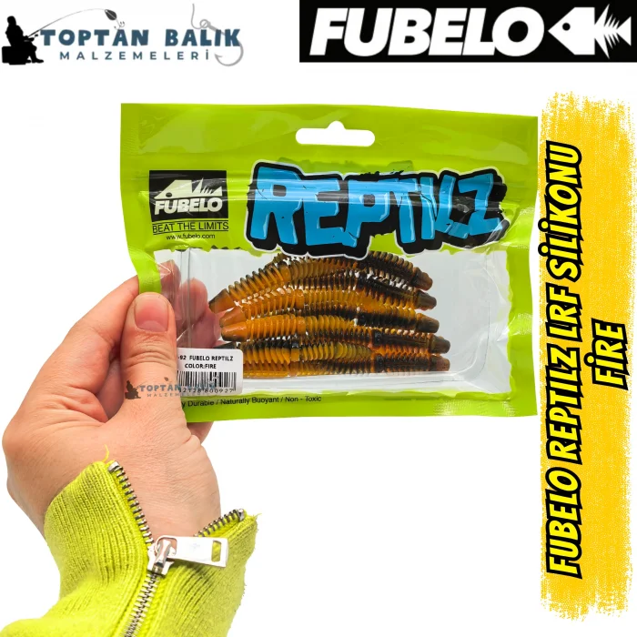Fubelo Reptilz LRF ve Spin Silikon Yemi - Fire 7.5 cm (BM-92 F)