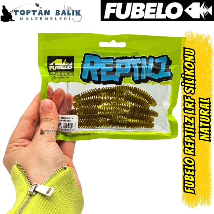 Fubelo Reptilz LRF ve Spin Silikon Yemi - Natural 7.5 cm (BM-92 N)