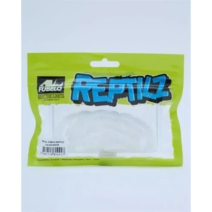 Fubelo Reptilz LRF ve Spin Silikon Yemi - White 7.5 cm (BM-92 W)