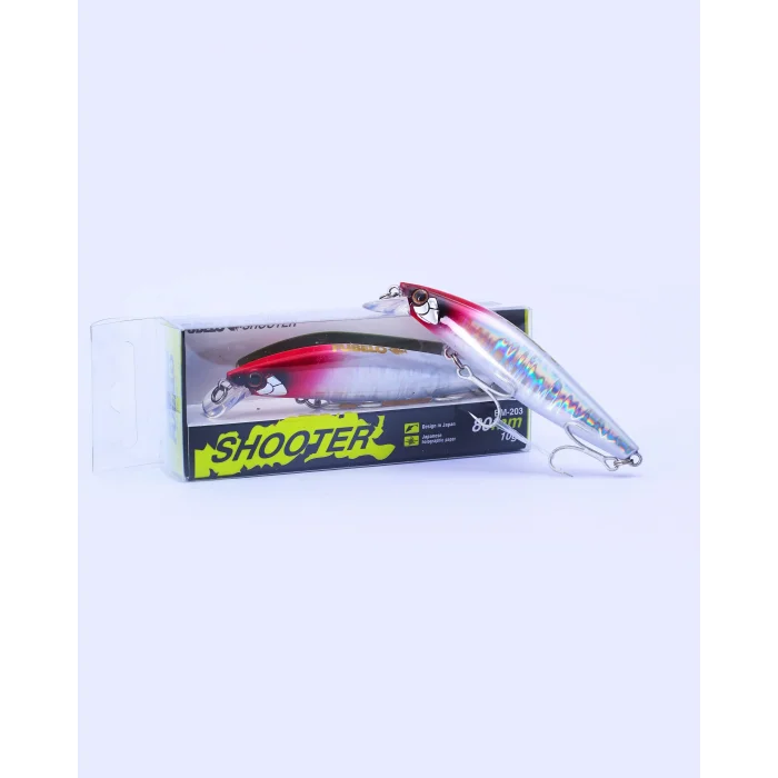 Fubelo Shooter Tungsten AR-C Sinking Maket Yem 8 cm 10 gr - Kırmızı Kafa