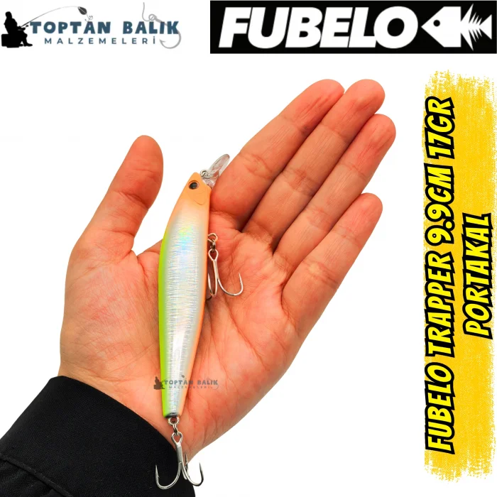 Fubelo Trapper Tungsten AR-C Sinking Maket Yem 9.9 cm 17 gr - Portakal