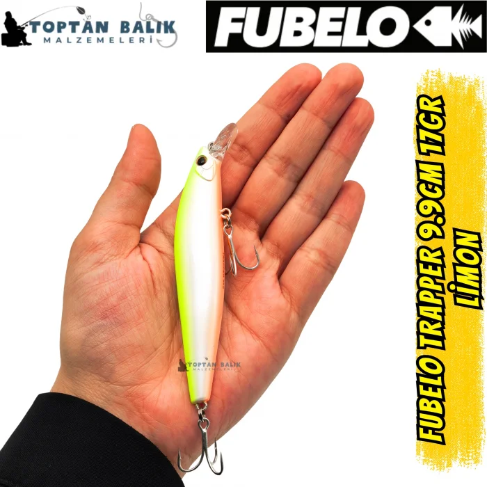 Fubelo Trapper Tungsten AR-C Sinking Maket Yem 9.9 cm 17 gr - Limon
