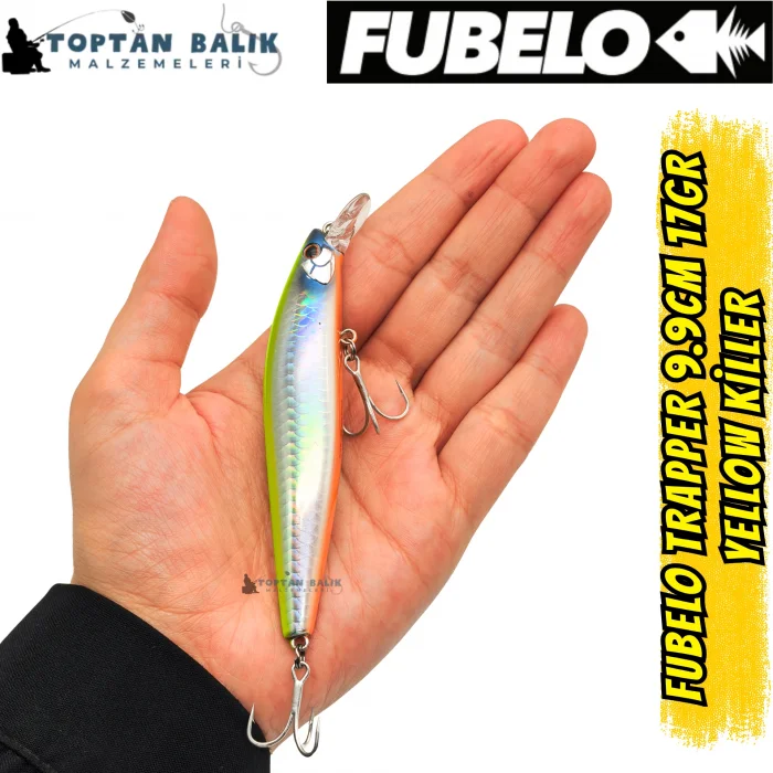 Fubelo Trapper Tungsten AR-C Sinking Maket Yem 9.9 cm 17 gr - Yellow Killer