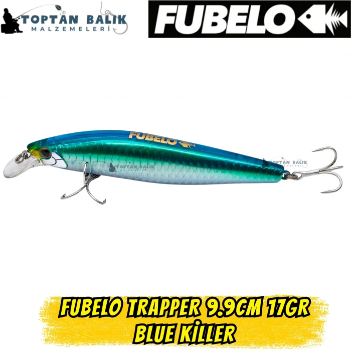 Fubelo Trapper Tungsten AR-C Sinking Maket Yem 9.9 cm 17 gr - Blue Killer