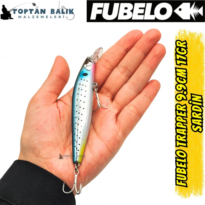 Fubelo Trapper Tungsten AR-C Sinking Maket Yem 9.9 cm 17 gr - Sardin