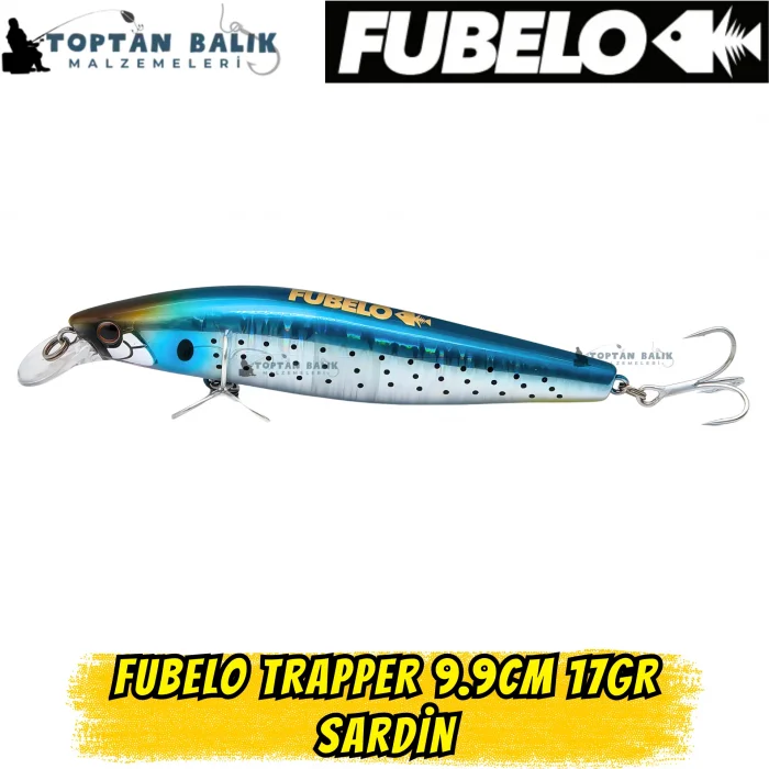 Fubelo Trapper Tungsten AR-C Sinking Maket Yem 9.9 cm 17 gr - Sardin