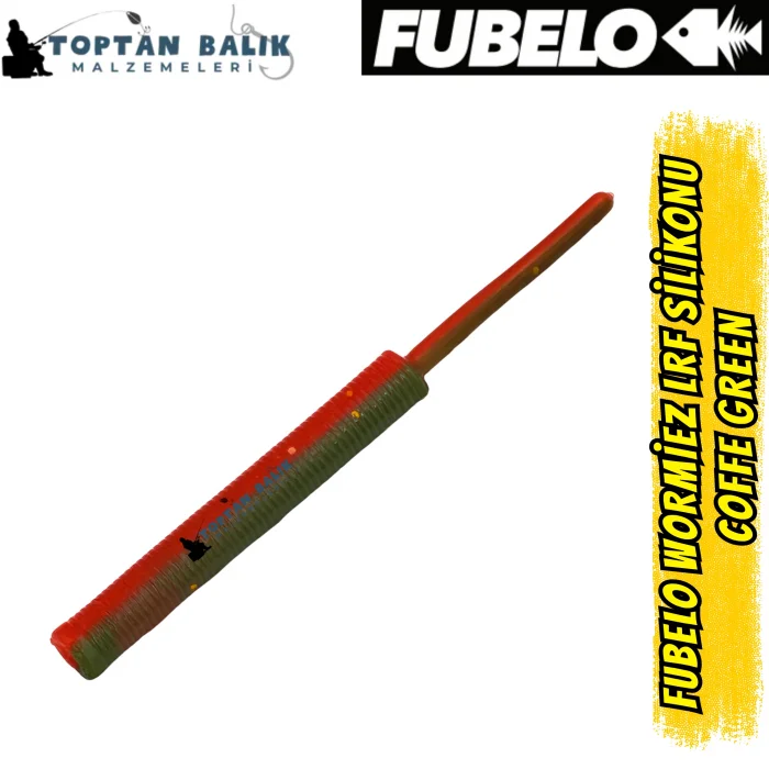Fubelo Wormiez LRF Silikon Yemi - Coffe Green (5.2 cm / 18 Adet)