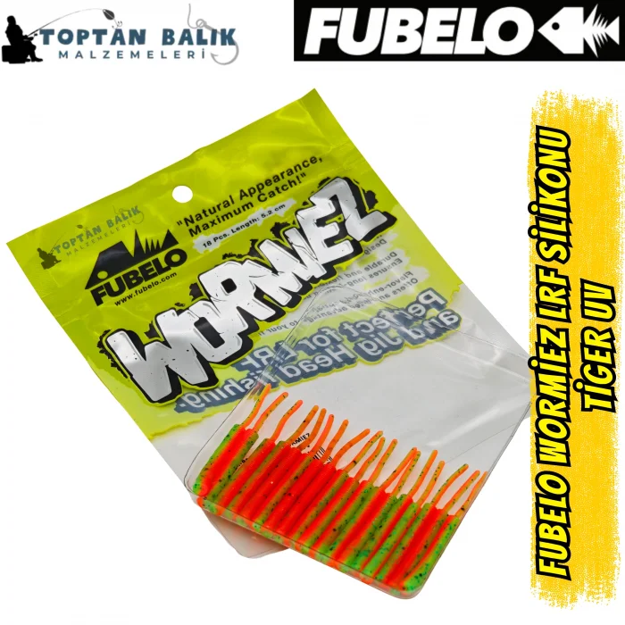 Fubelo Wormiez LRF Silikon Yemi - Fire Tiger (5.2 cm / 18 Adet)