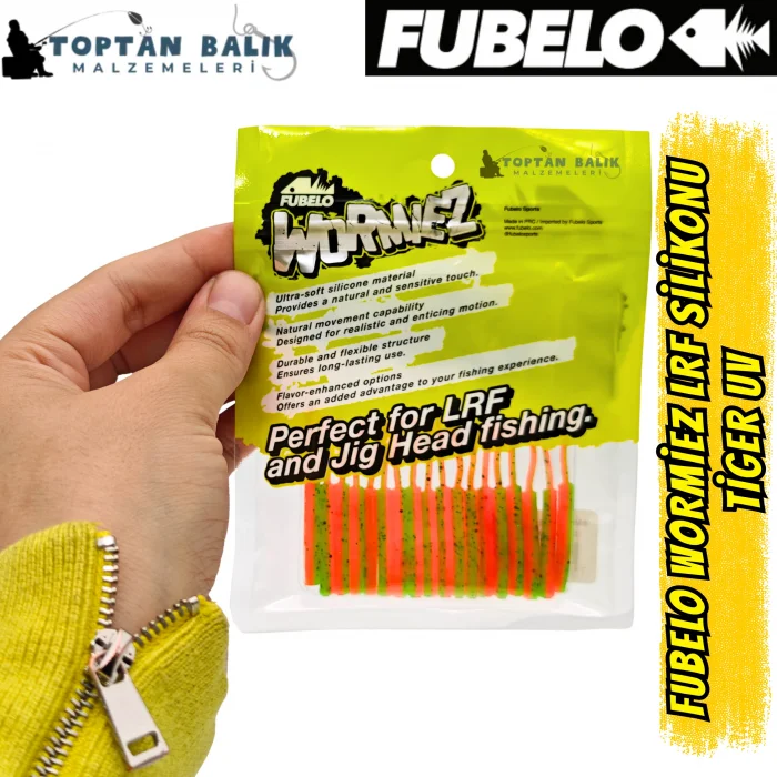 Fubelo Wormiez LRF Silikon Yemi - Fire Tiger (5.2 cm / 18 Adet)