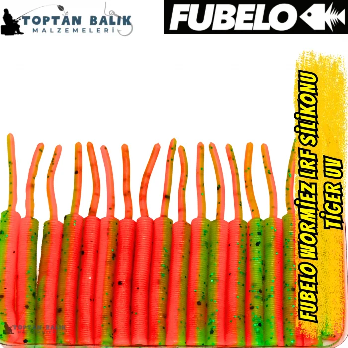 Fubelo Wormiez LRF Silikon Yemi - Fire Tiger (5.2 cm / 18 Adet)