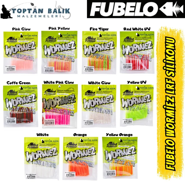 Fubelo Wormiez LRF Silikon Yemi - Fire Tiger (5.2 cm / 18 Adet)