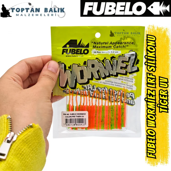 Fubelo Wormiez LRF Silikon Yemi - Fire Tiger (5.2 cm / 18 Adet)