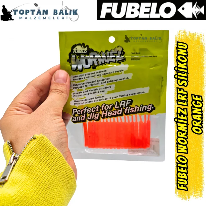 Fubelo Wormiez LRF Silikon Yemi - Orange (5.2 cm / 18 Adet)