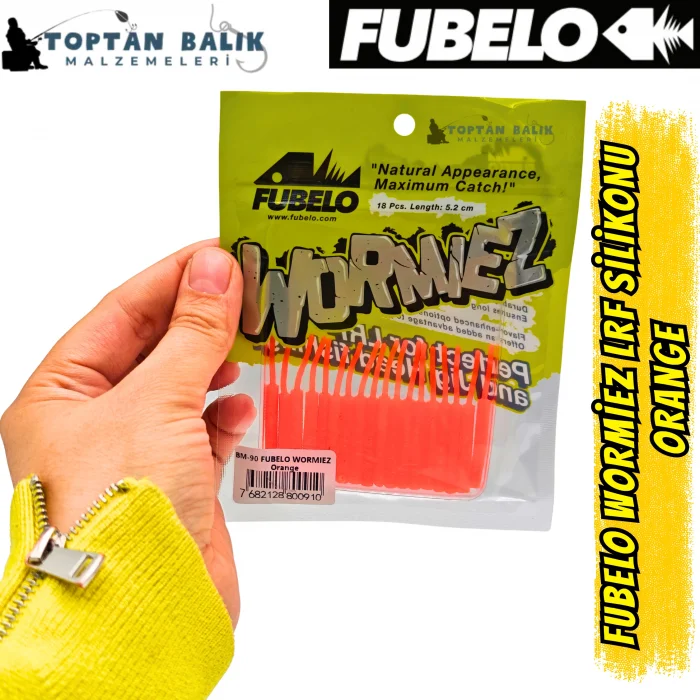 Fubelo Wormiez LRF Silikon Yemi - Orange (5.2 cm / 18 Adet)