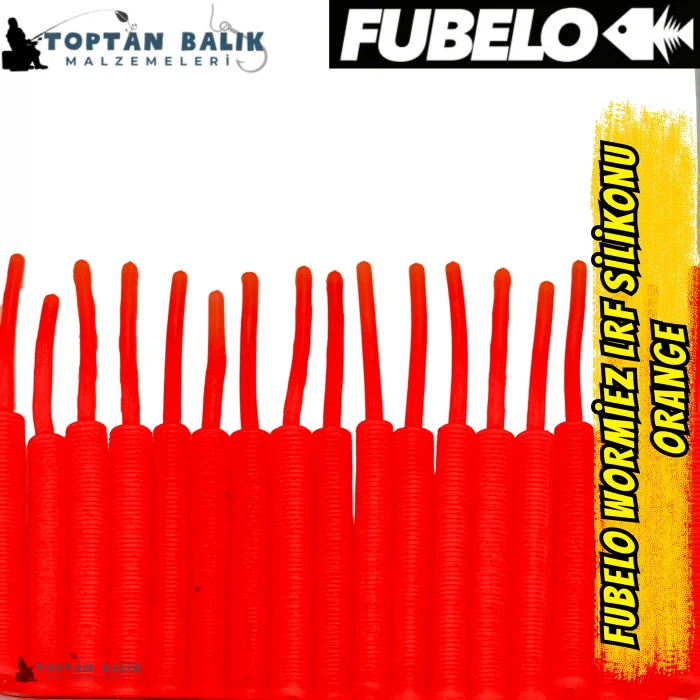 Fubelo Wormiez LRF Silikon Yemi - Orange (5.2 cm / 18 Adet)
