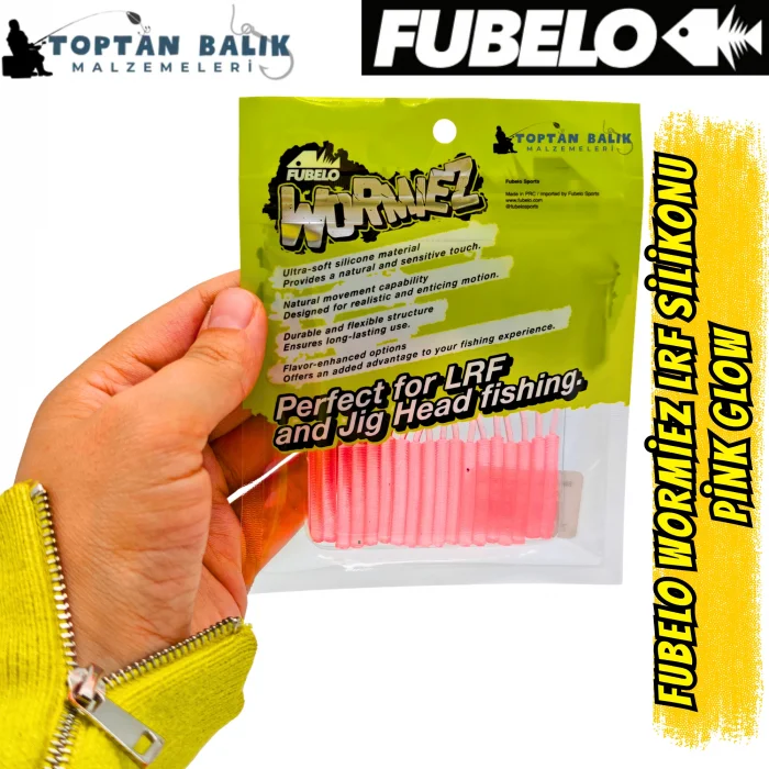 Fubelo Wormiez LRF Silikon Yemi - Pink Glow (5.2 cm / 18 Adet)