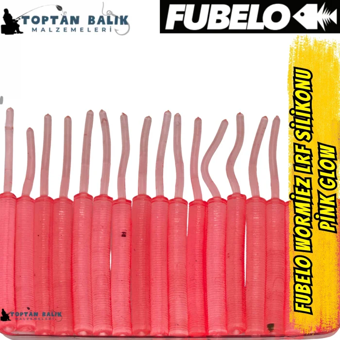 Fubelo Wormiez LRF Silikon Yemi - Pink Glow (5.2 cm / 18 Adet)