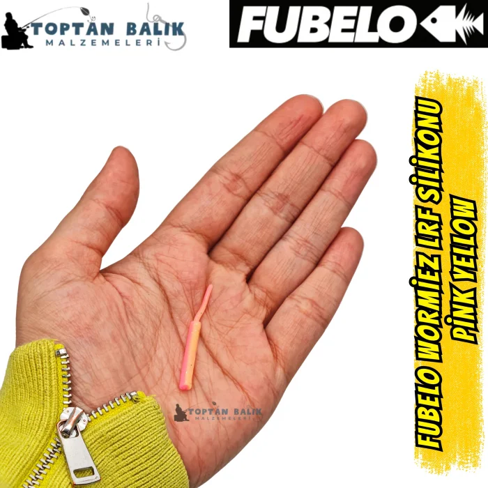 Fubelo Wormiez LRF Silikon Yemi - Pink Yellow (5.2 cm / 18 Adet)