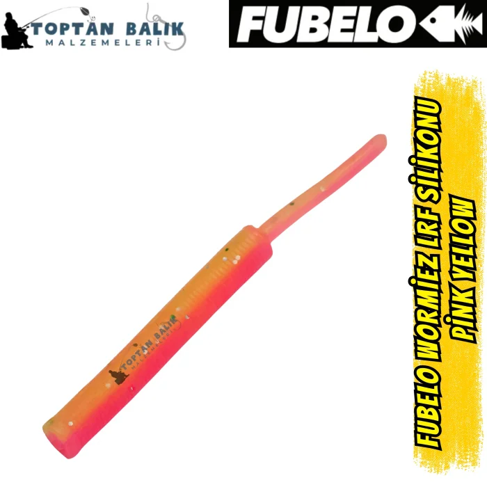 Fubelo Wormiez LRF Silikon Yemi - Pink Yellow (5.2 cm / 18 Adet)